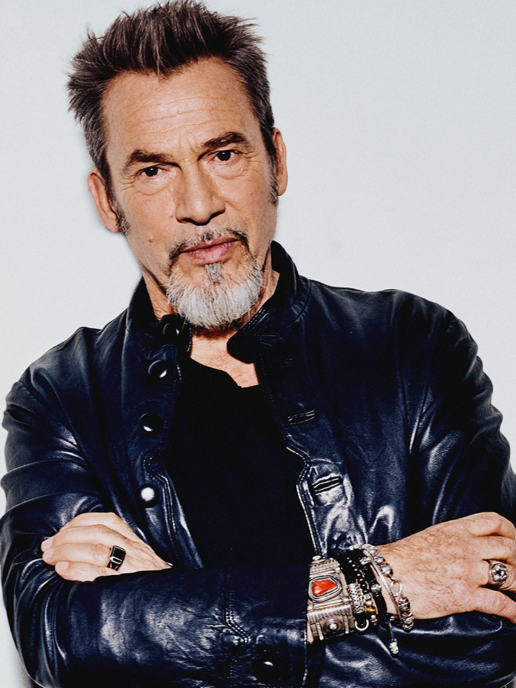 florentpagny法国歌手白胡子老人欧美皮衣人物钻石画