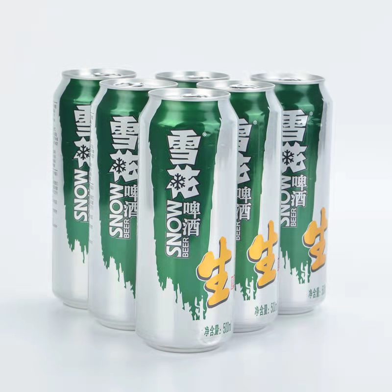 雪花啤酒生啤8度500ml毫升*9大罐听装易拉罐纯生精酿整箱批发