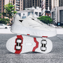 正品牌耐克官方男童运动鞋夏季新款儿童带轮子变形暴走鞋中大童可