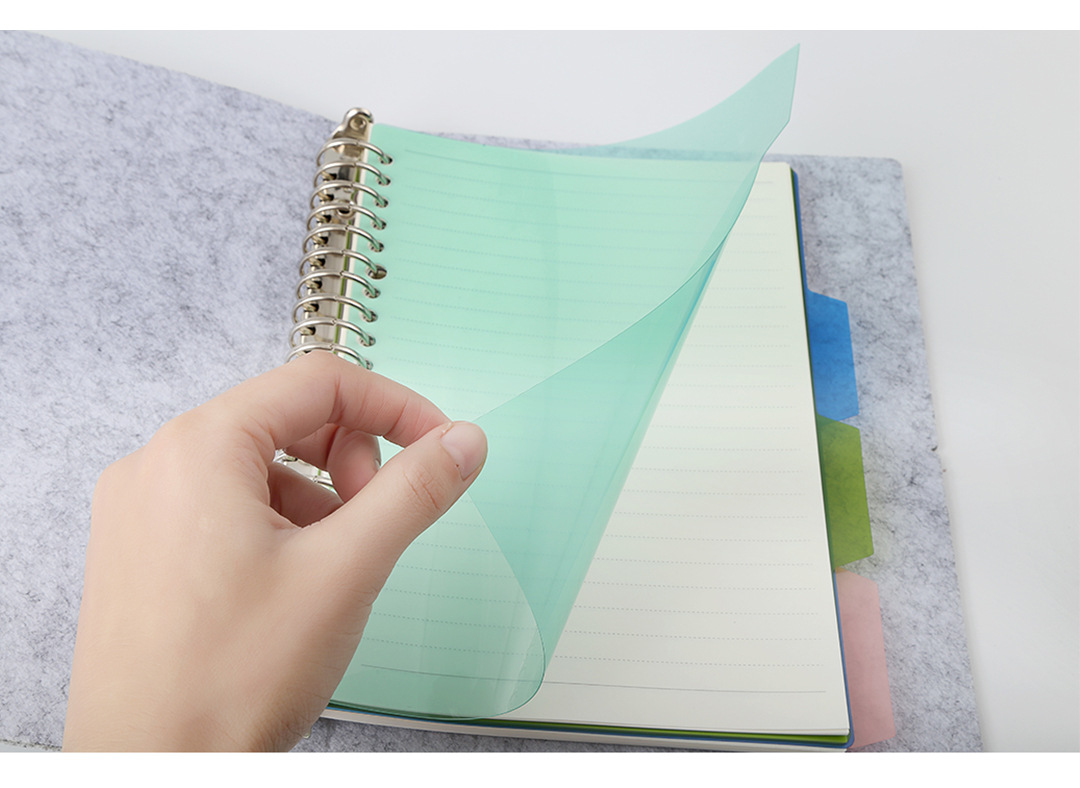 活页本分页隔页纸分页纸文件夹分页标签索引纸隔页板pp塑料索引卡