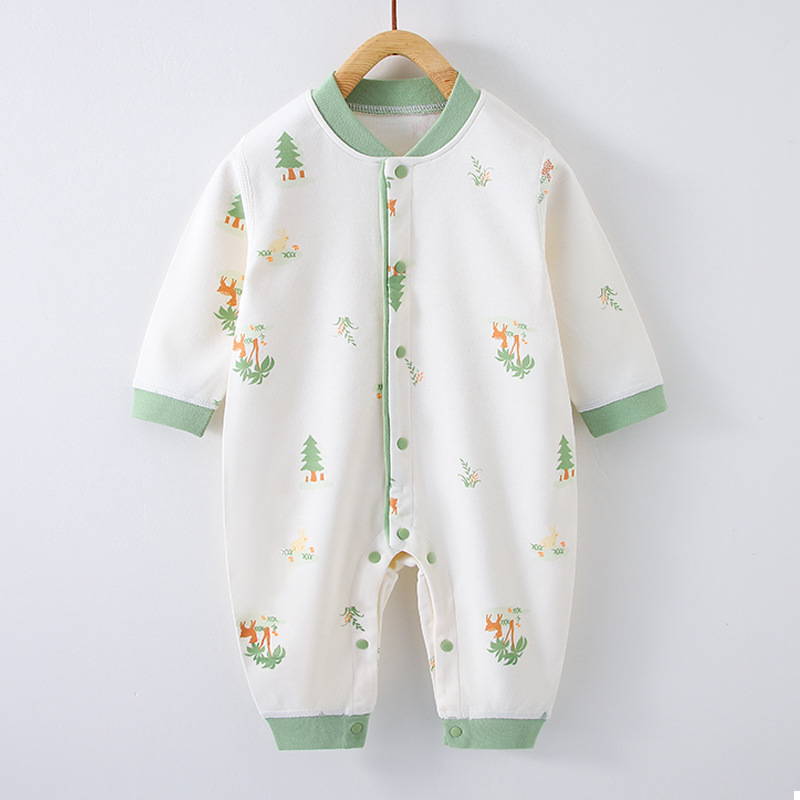 Baby Spring and Autumn Jumpsuit Baby New Spring Cotton Clothes Boys and Girls Newborn Baby Romper Romper Baby Clothes