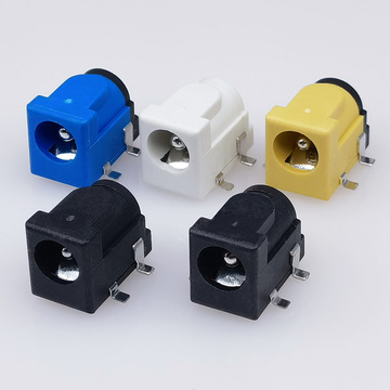 四脚贴片dc电源插座dc050充电母座5.5*2.1针2.5针全铜耐温