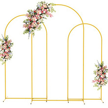 新款婚庆道具气球拱形拱门背景摆件森系婚礼舞台弧形拱装饰花架