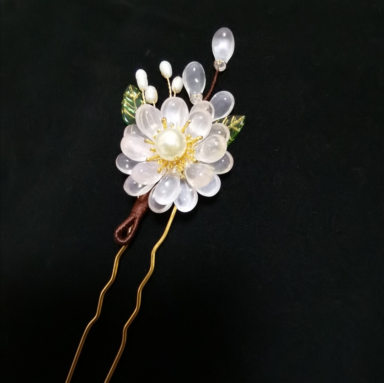 地摊夜市琉璃首饰古风发簪女盘发簪发钗头饰古装汉服饰品摄影拍摄