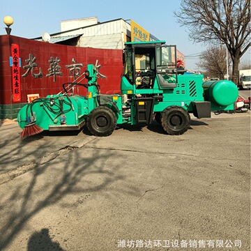 砂石垃圾清扫车上手快新款工业扫地机四驱柴油扫地车喷雾降尘