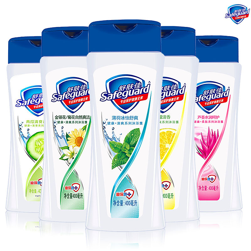 舒肤佳清爽香型沐浴露400ml瓶柠檬沐浴露