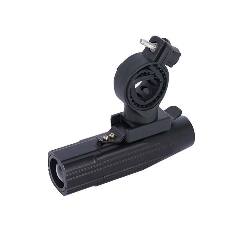 跨境新款自行车铝合金前灯 p50灯珠夜骑伸缩变焦强光旋转照明灯