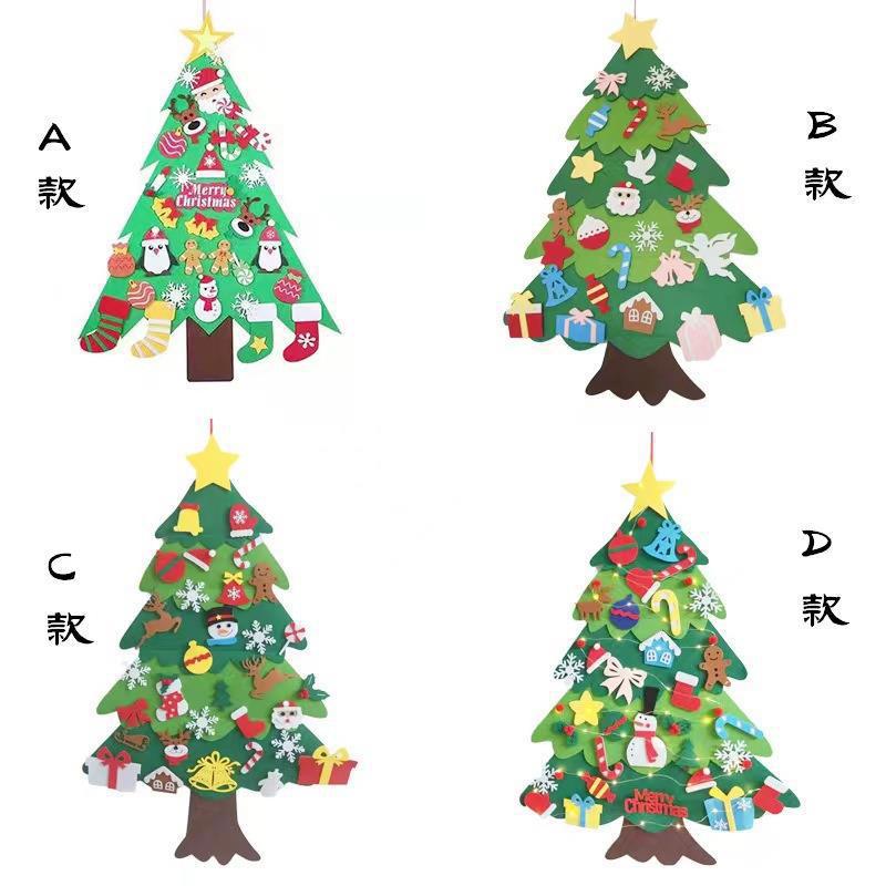 Magic Christmas Tree Factory Christmas New Non-Woven Handmade DIY Christmas Decorative Pendant Felt Christmas Tree