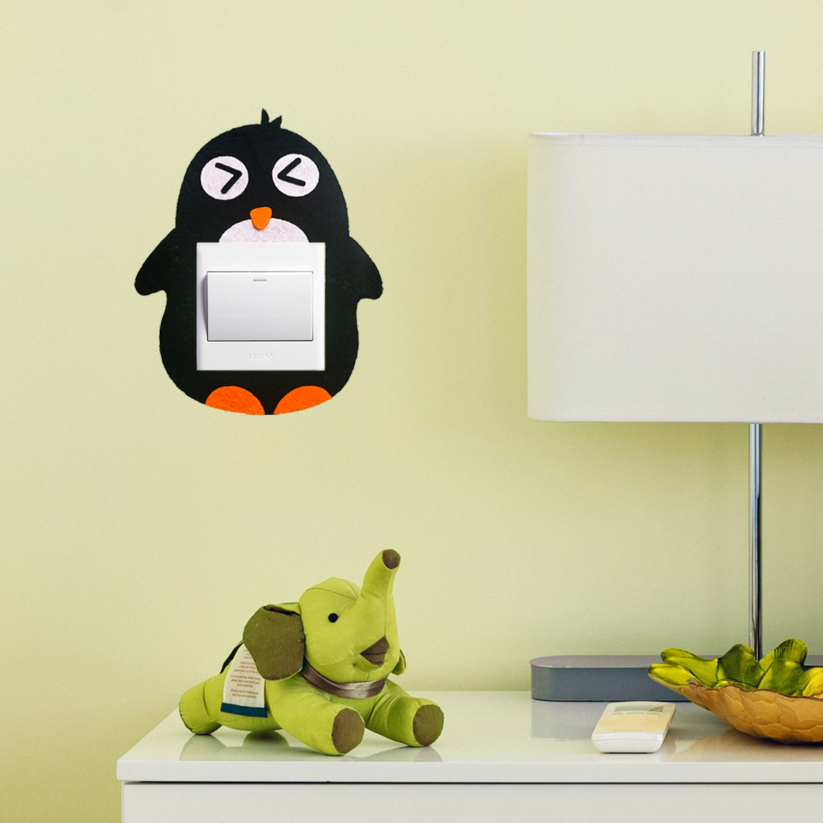 创意卡通无纺布开关贴墙贴家庭装饰壁挂简约家居客厅卧室工艺品