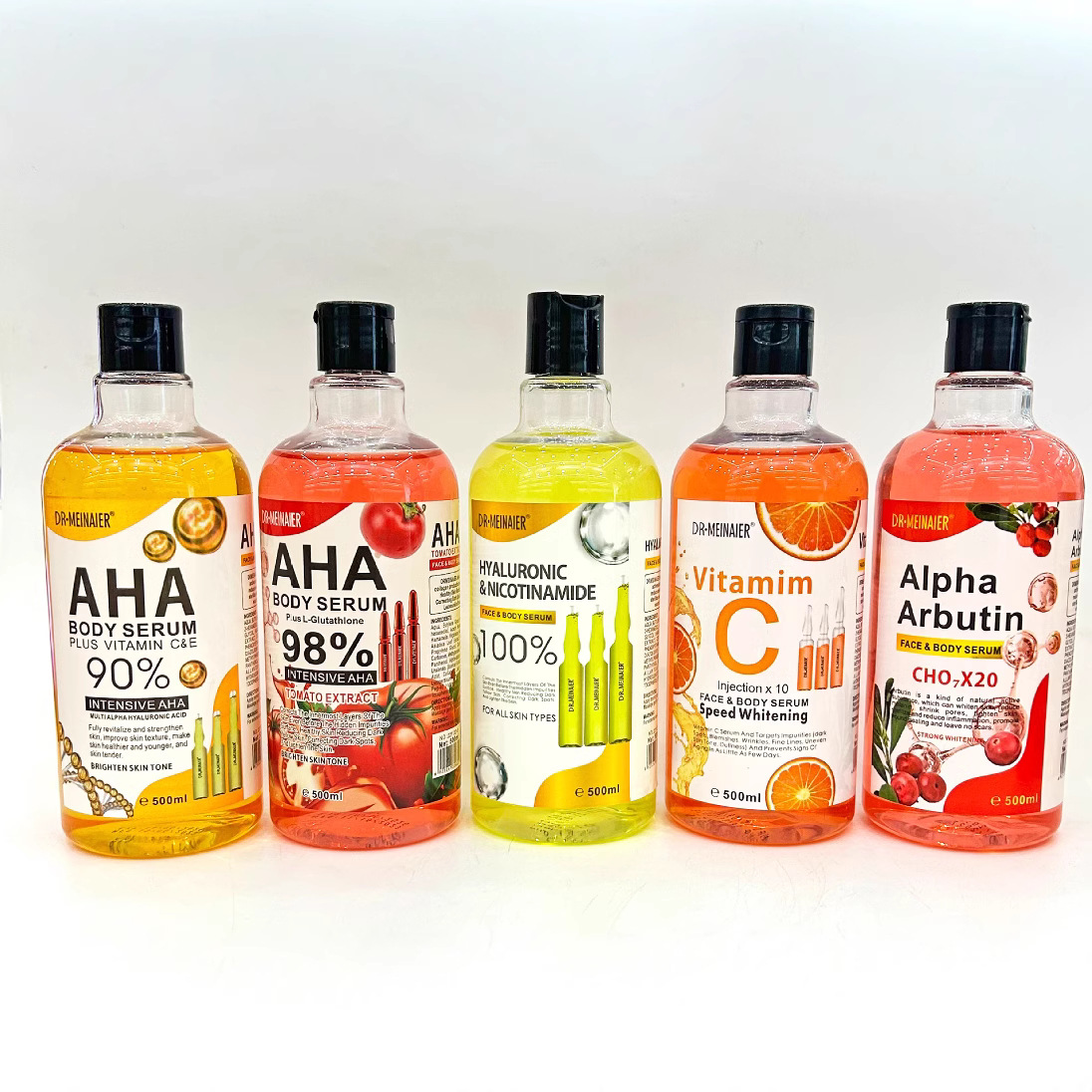 跨境AHA精华液原液修护姜黄精华液补水保湿亮肤批发500ml
