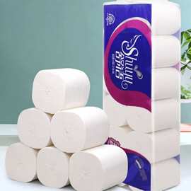 卫生纸大卷批发卫生筒厕所手纸巾家庭用装学生舒语无心母婴卷纸