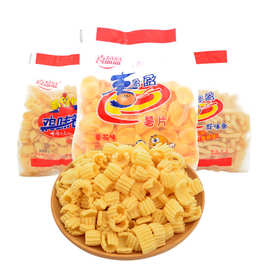 喜盈盈薯片袋装鸡味卷虾味条办公室休闲膨化食品小零食大礼包批发