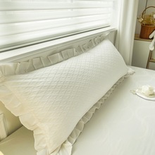 5ZV7批发双人长枕套花边枕头套情侣一体加长1.2米1.5m1.8米大号长