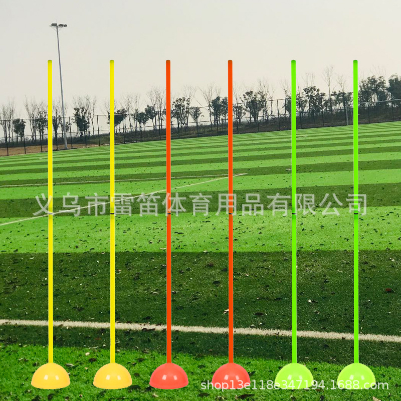 football water injection corner flag sign post rubber base red white penholder training obstacle pole marker post source factory