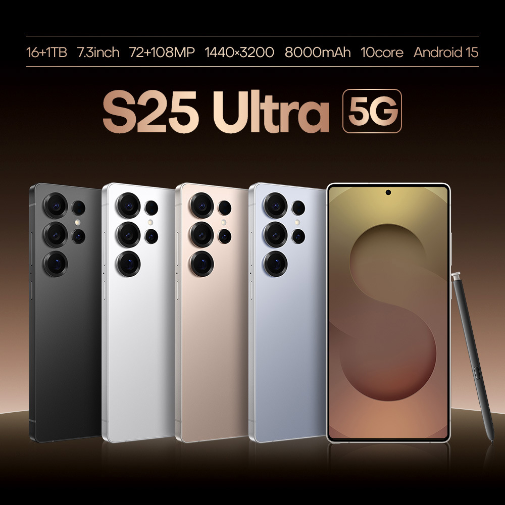 S25Ultra新爆款4G现货原装胶套6.75寸智能手机安卓2+16外贸代发