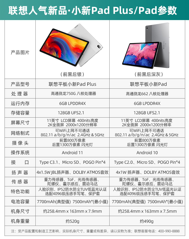 正品联想平板小新padproplus高通八核心二合一电容笔学生电脑适用