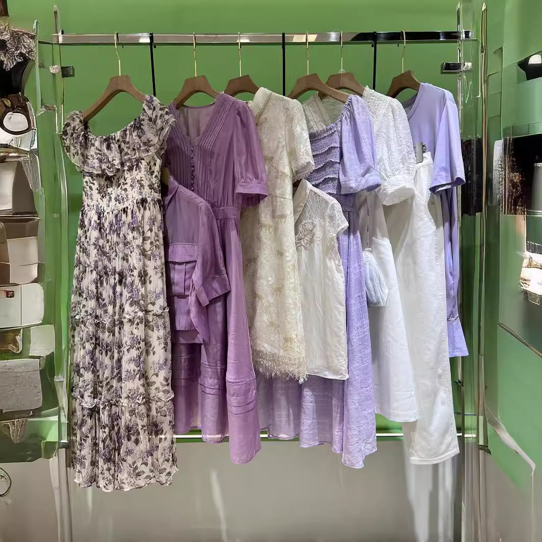 郁香菲夏装连衣裙品牌女装尾款清货衣服货尾撤柜品牌折扣女装衣服