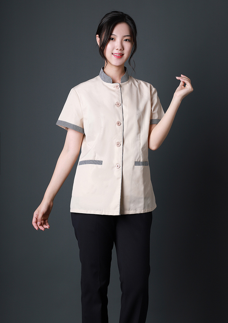 2022新款物业保洁工作服棉质透气工装男女同款保洁服深度定制厂家