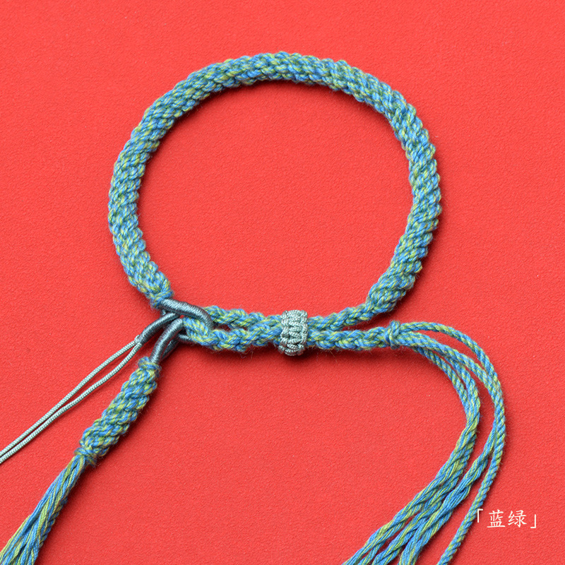 Fine Woven Handmade Hand-Made Cotton Threads Bracelet Jewelry Rope Vintage Mixed Color Tibetan Men's and Women's Same Bracelet Jewelry Rope Wholesale