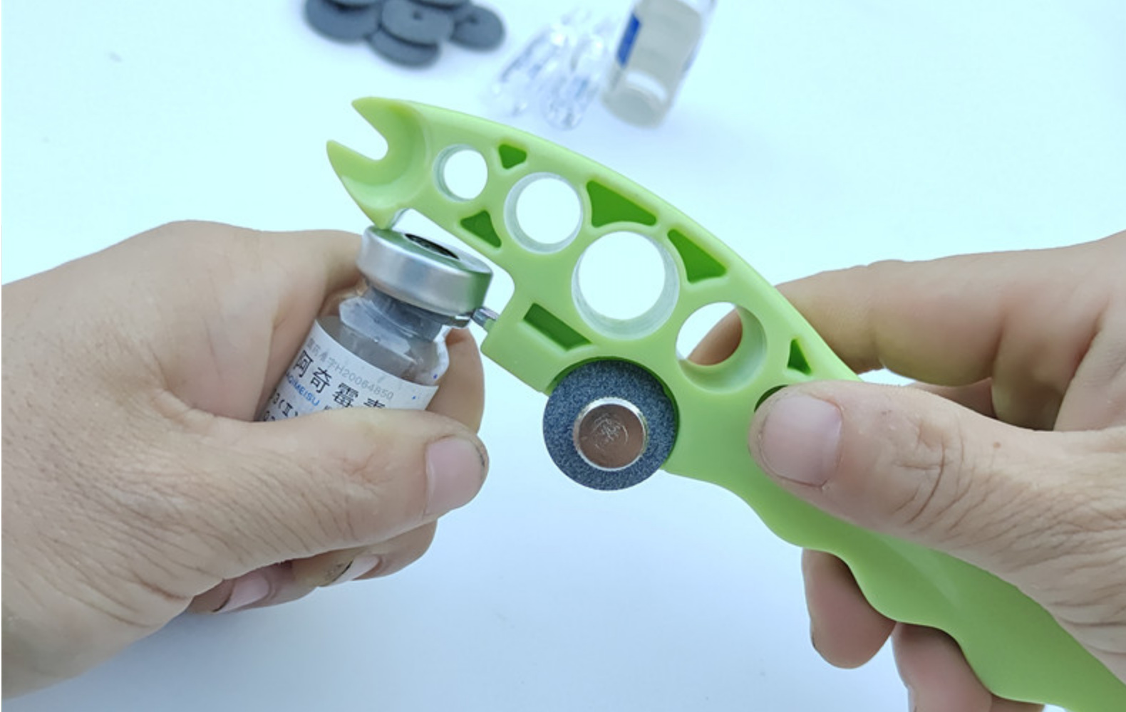 批发护士开瓶器玻璃安瓿启瓶器砂轮割瓶器美容兽用开口器印制logo