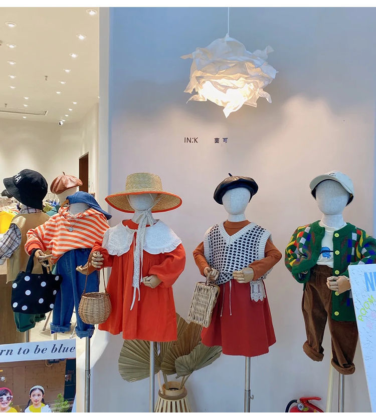 儿童模特道具男女小孩全身人偶童装模特架陈列架宝宝服装店展示架