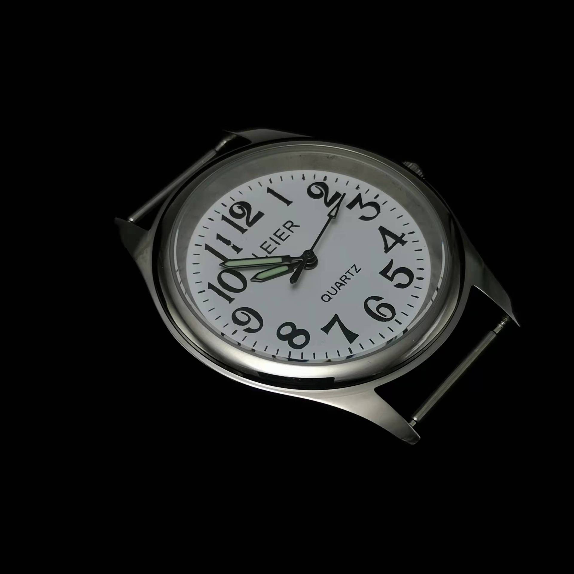 不锈钢石英表国产雷尔牌手表表头2035机芯男女老人表