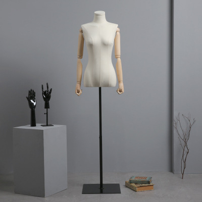 Korean Style Collarbone Women's Clothing Mannequin Women's Half-Length Mannequin Window Display Stand Full Body Clothing Store Mannequin