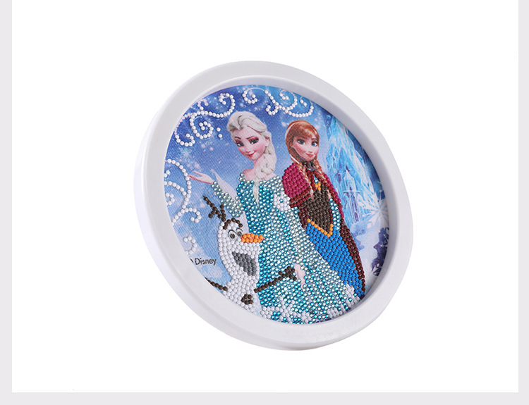 儿童钻石贴画手工冰雪奇缘爱莎材料包点钻水晶女孩益智玩具礼品