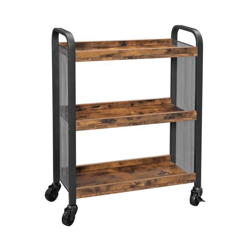 跨境货源折叠置物架客厅餐厅落地移动储物架厨房用品移动收纳架子