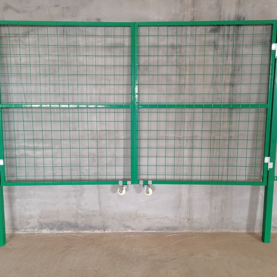 浩天铁丝网门铁栅栏门护栏网门仓库车间门简易门庭院篱笆门果园门