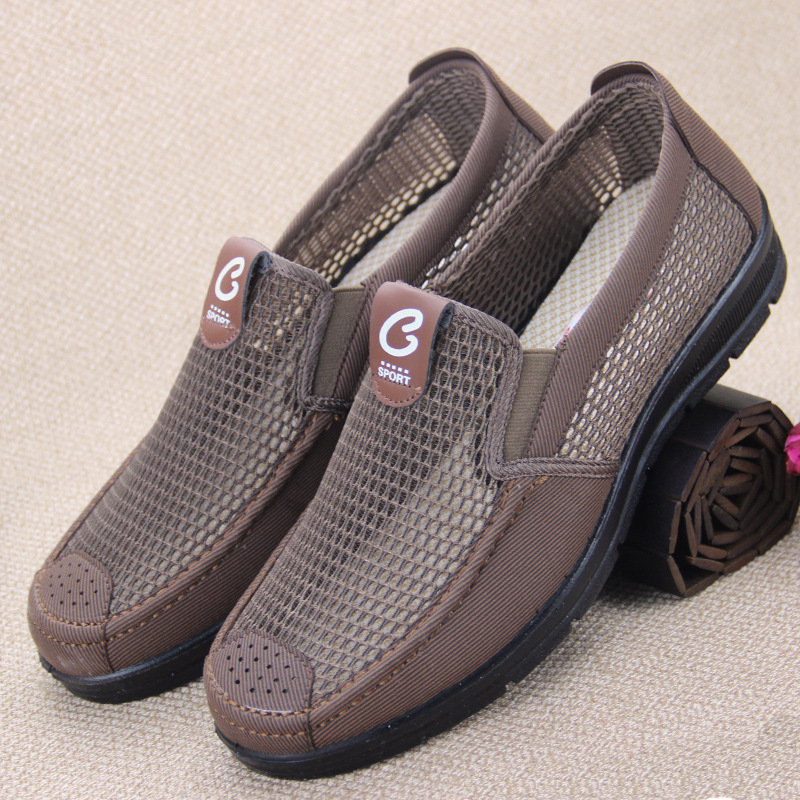 老头鞋中老年凉鞋男中年人爸爸老人夏天鞋子软底夏季北京布鞋