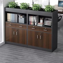 trq办公室木质文件柜隔断矮柜资料柜现代简约置物柜花柜组合多