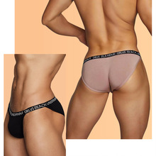 ORLVS高叉男士内裤运动纯色字母腰带性感情趣舒适透气莫代尔裤衩