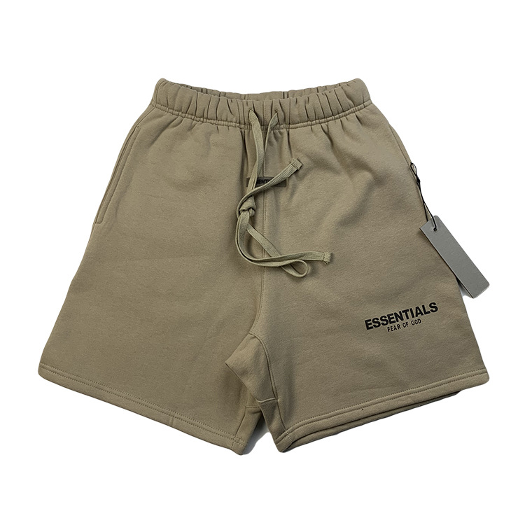 fear of god复线essentials 抽绳反光fog加绒短裤高街五分裤男女