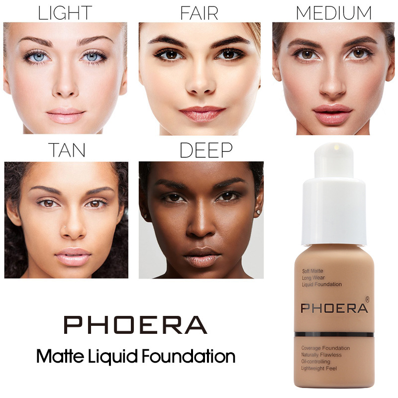 PHOERA 哑光 遮瑕 粉底霜