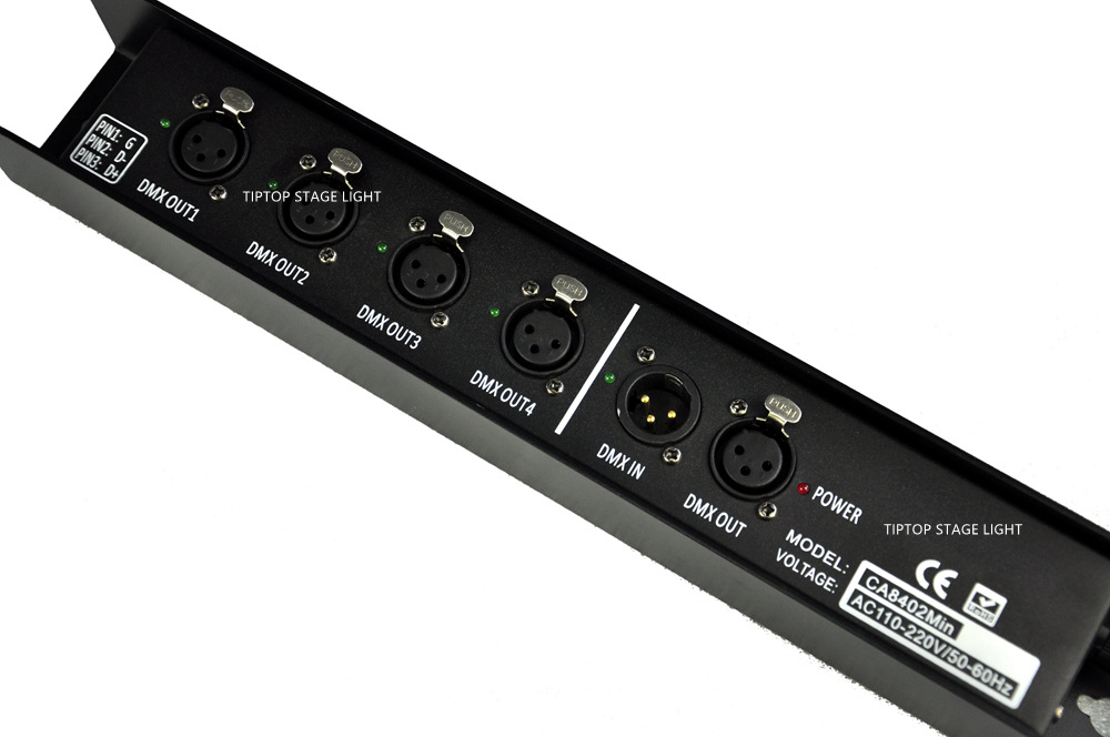 跨境热销产品 四路dmx信号放大器 欧插美插可定制 量大价格从优