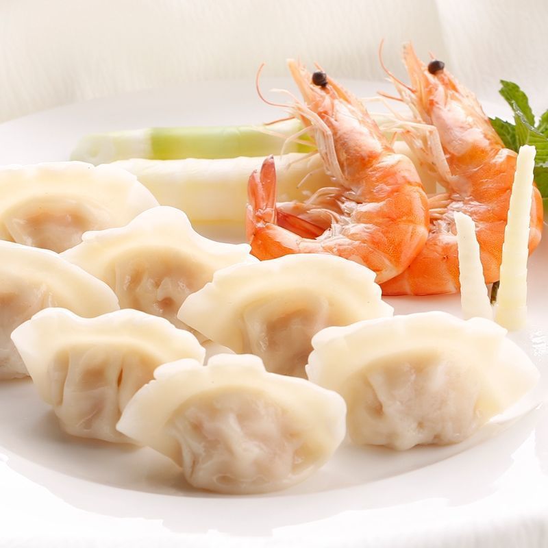 鲅鱼水饺顺丰虾仁饺子饺子海鲜速冻山东北方大虾包邮一件代发网红