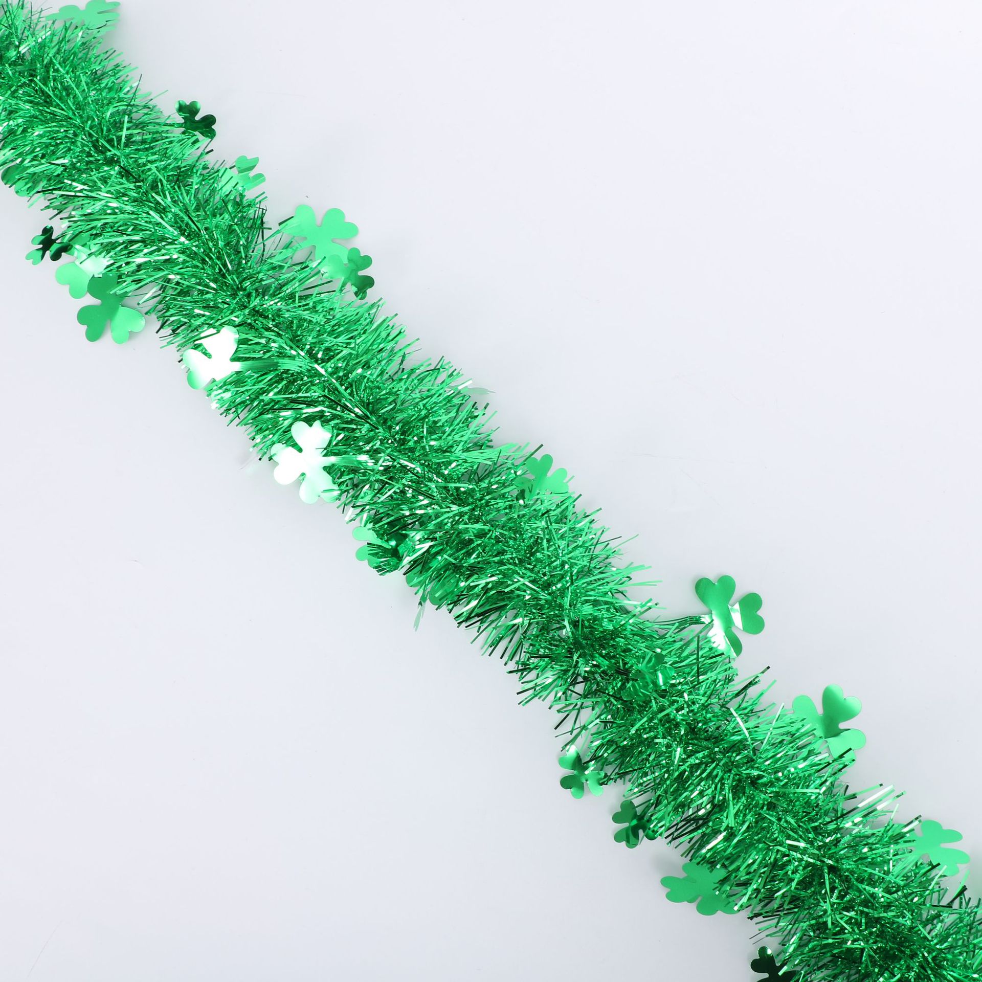 跨境圣诞节场地装饰彩条 绿色毛条 圣诞派对拐棍挂饰毛条-阿里巴巴