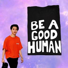 nomadT恤 kpop少年团be a good human 棉T秋冬男女情侣棉短袖上衣