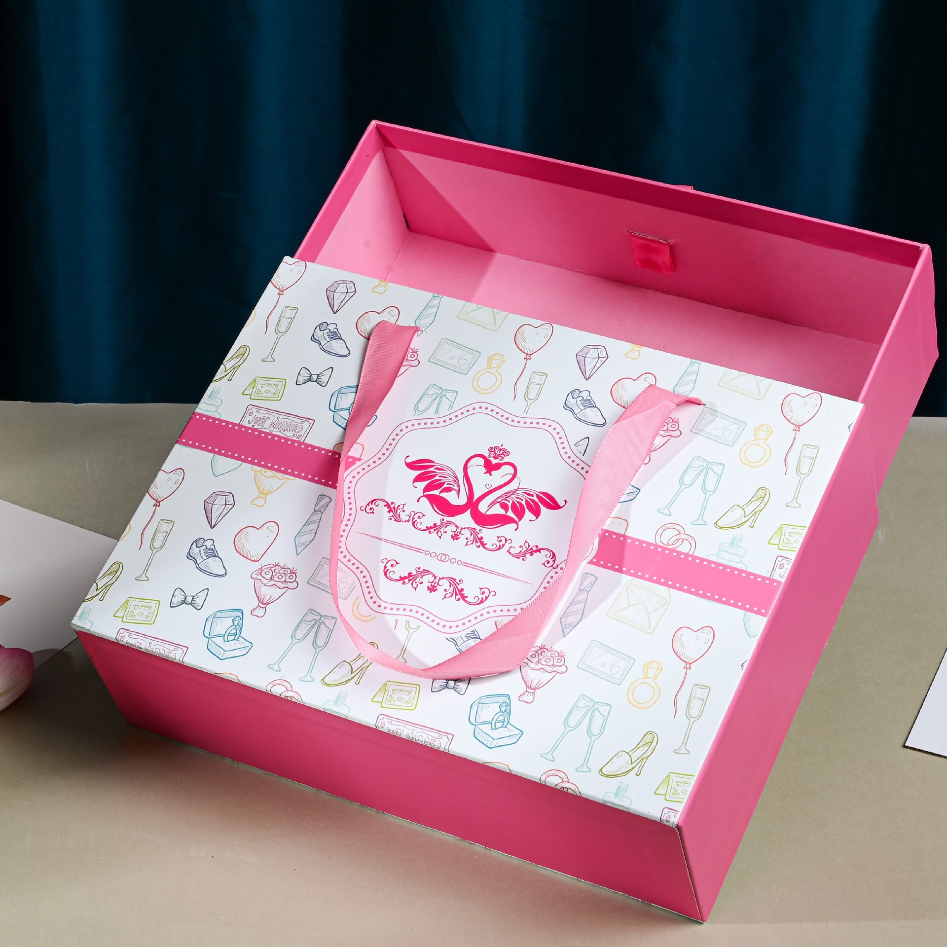 生日礼物包装盒女生大号创意抽屉式包装盒长方形丝巾女生围巾礼盒