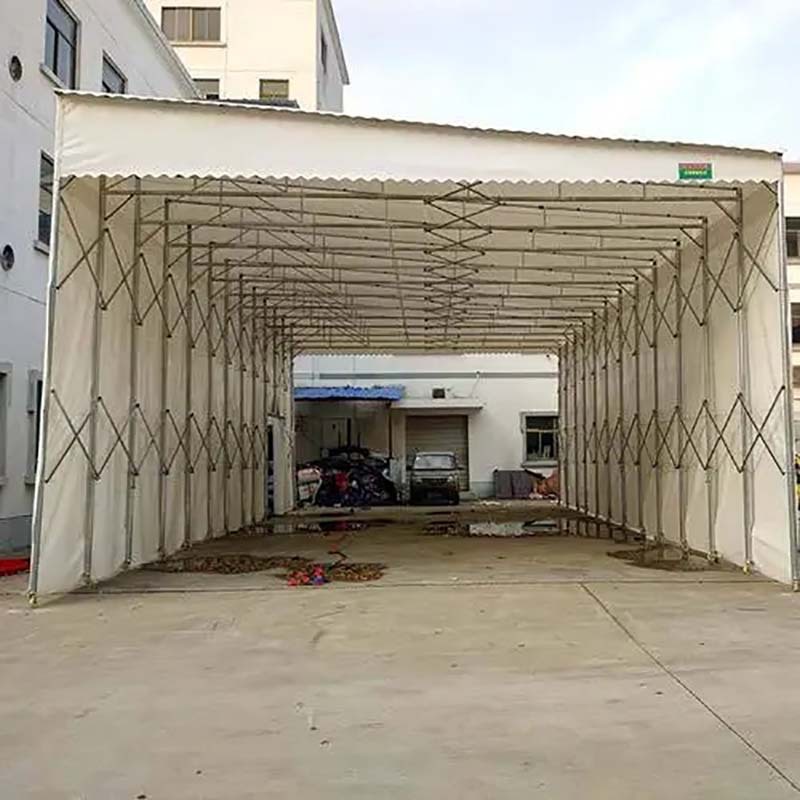 活动推拉棚 户外雨棚折叠雨棚 遮阳防晒雨棚 简易移动汽车车棚