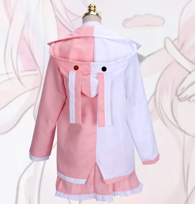弹丸论破2cos服莫诺美拟人粉白兔可爱套装兔美cosplay服