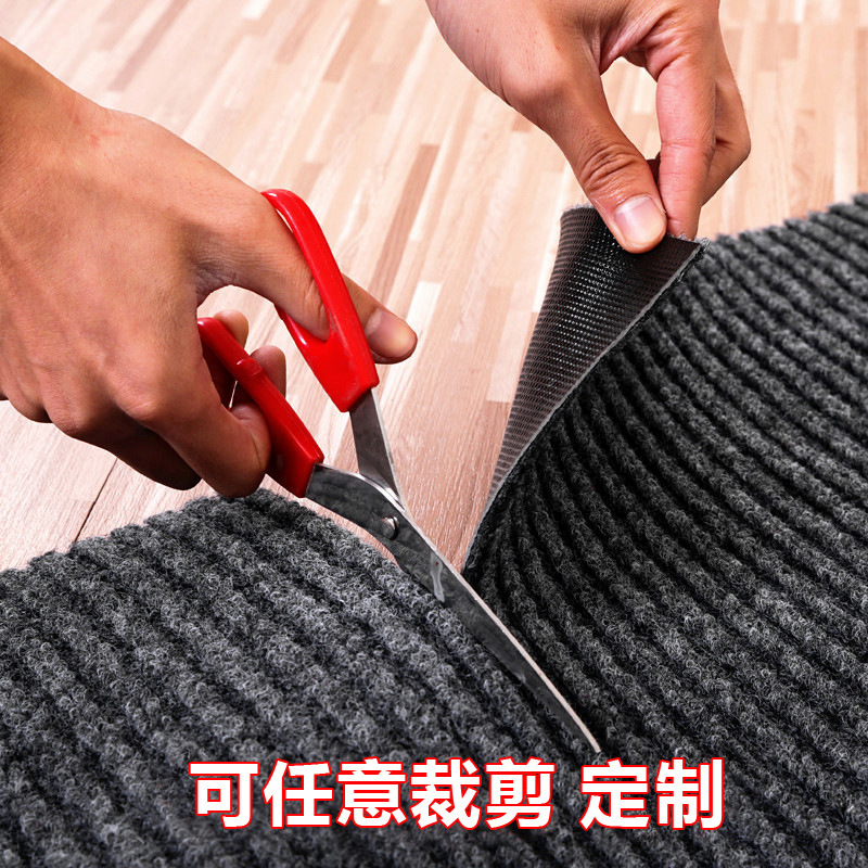 Wholesale PVC Double Stripe Carpet Hotel Commercial Doorway Non-Slip Floor Mat Kitchen Absorbent Floor Mat Bathroom