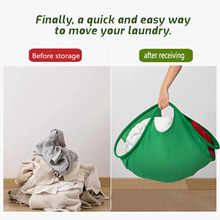 亚马逊可折叠脏衣篮滚筒洗衣机洗衣收纳篮衣服收纳袋可折叠收纳篮