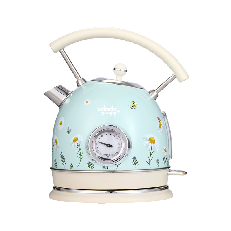 Japanese Vdada Home Appliance Electrical Kettle 304 Stainless Steel 1.8L Tea Kettle British Retro Automatic Power off