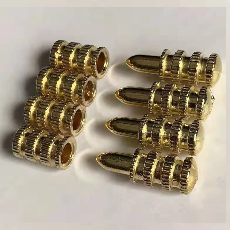 餐台定位销锌合金餐桌插销一字铜套导正销层板销子母插销五金配件