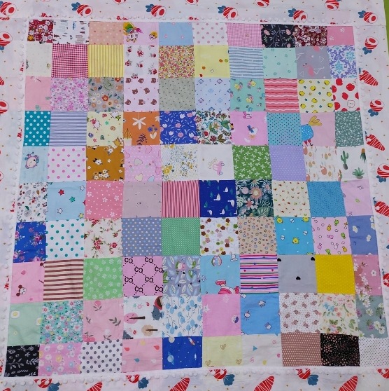 全棉 新生儿百家被布料卡通小花碎布头手工布艺diy拼布布头