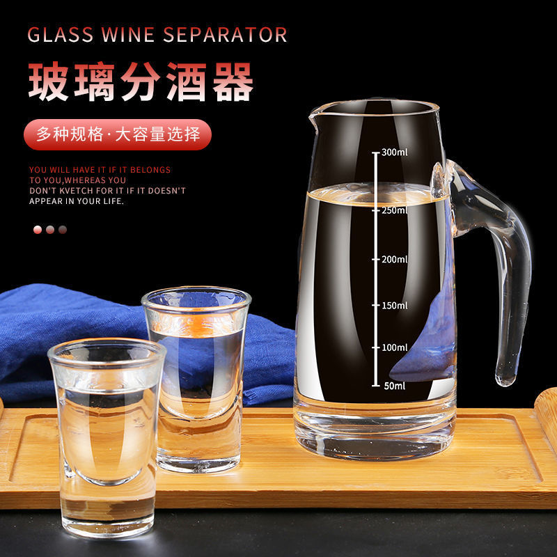 扎壶白酒分酒器饭店洋酒扎壶量杯玻璃红酒醒酒器套装高档家用欧式