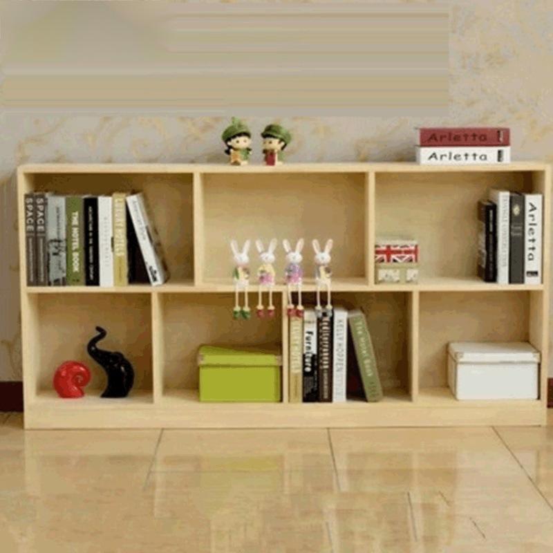 纯实木书柜简约现代矮柜收纳柜桌面储物柜阅读书架落地置物玩具柜