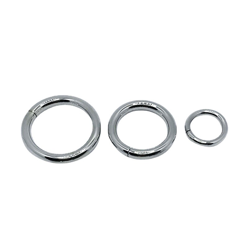 Stainless Steel Coil Custom Ring Iron Coil Box and Bag Hardware Accessories Bag Accessories Zinc Alloy Open Coil